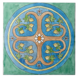 Große Keramik Ziegelstein sizilianischen Stil "Lem Fliese