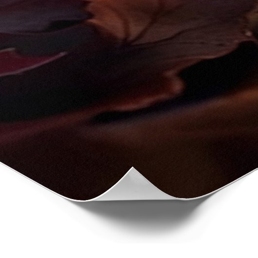 Große Kerze mit lebhaften Farben Poster (Ecke)