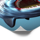 Große Kiefer wie Hai Poster (Ecke)