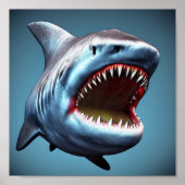 Große Kiefer wie Hai Poster (Vorne)