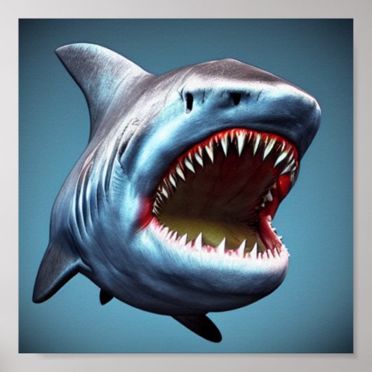 Große Kiefer wie Hai Poster (Vorne)