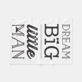 Große kleine Mann-Schnurrbart BowTie Fleecedecke (Vorderseite (Horizontal))