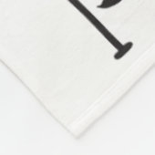 Große kleine Mann-Schnurrbart BowTie Fleecedecke (Ecke)