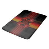 Große kleine Streifen mit Bogen Badematte (Schrägansicht)