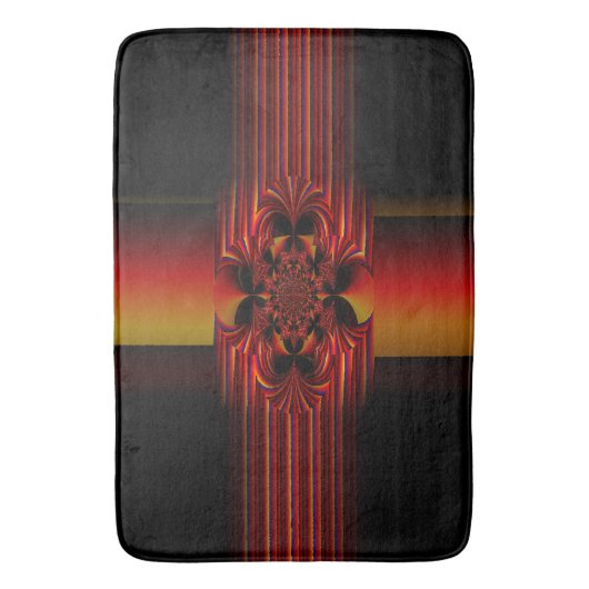 Große kleine Streifen mit Bogen Badematte (Vorderseite Vertikal)