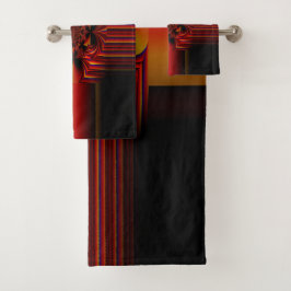 Große kleine Streifen mit Bogen Badhandtuch Set