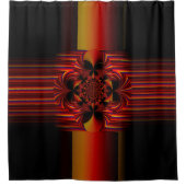 Große kleine Streifen mit Bogen Duschvorhang (Vorderseite)