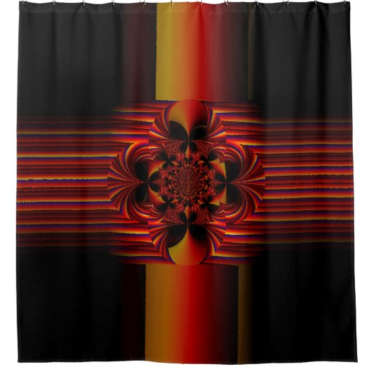 Große kleine Streifen mit Bogen Duschvorhang (Vorderseite)