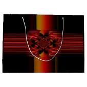 Große kleine Streifen mit Bogen Große Geschenktüte (Rückseite)