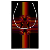 Große kleine Streifen mit Bogen Kleine Geschenktüte (Rückseite)