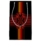 Große kleine Streifen mit Bogen Kleine Geschenktüte (Vorderseite)