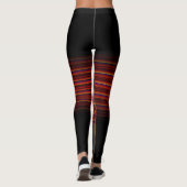 Große kleine Streifen mit Bogen Leggings (Rückseite)