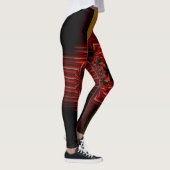Große kleine Streifen mit Bogen Leggings (Rechts)