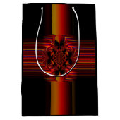 Große kleine Streifen mit Bogen Mittlere Geschenktüte (Vorderseite)