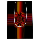 Große kleine Streifen mit Bogen Mittlere Geschenktüte (Rückseite)