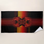 Große kleine Streifen mit Bogen Strandtuch (Vorderseite)