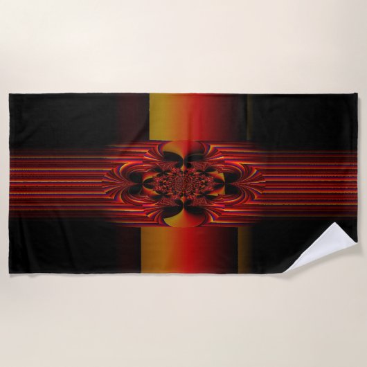 Große kleine Streifen mit Bogen Strandtuch (Vorderseite)