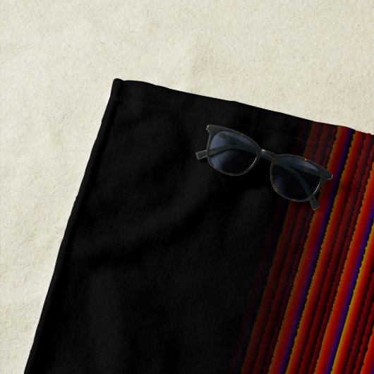 Große kleine Streifen mit Bogen Strandtuch (Beispiel)