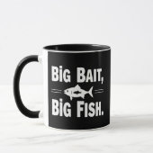 Große Köder Große Fische Lustiger Angel-Sport Tasse (Links)
