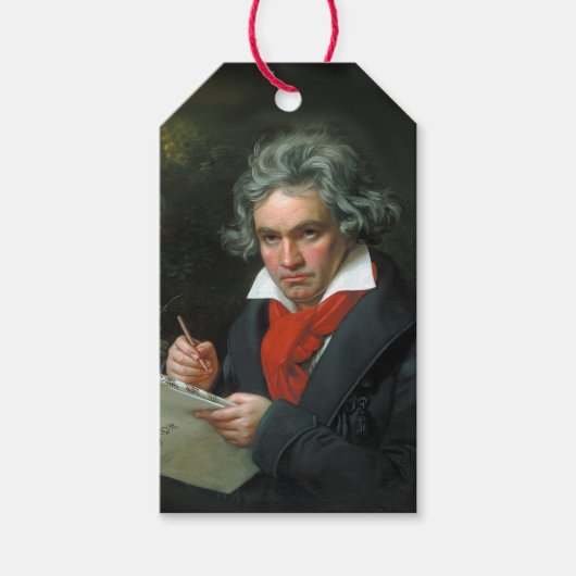 Große Komponisten Ludwig van Beethoven Geschenkanhänger (Vorderseite)