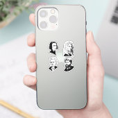 Große Komponisten - Set 1 - Aufkleber (Telefon)