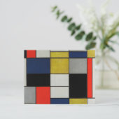 Große Komposition von Piet Mondrian Postkarte (Stehend Vorderseite)