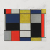 Große Komposition von Piet Mondrian Postkarte (Vorderseite)