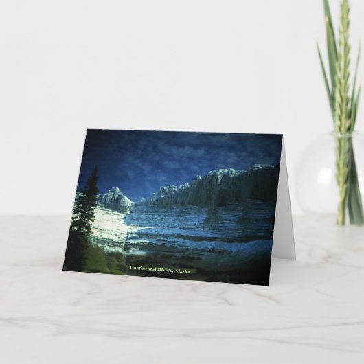 Große kontinentale Teilung Alaska General Friendsh Dankeskarte (Vorderseite)