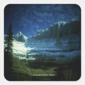 Große kontinentale Teilung in Alaska Quadratischer Aufkleber (Vorderseite)