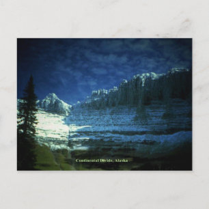 Große kontinentale Wasserscheide in Alaska Postkarte