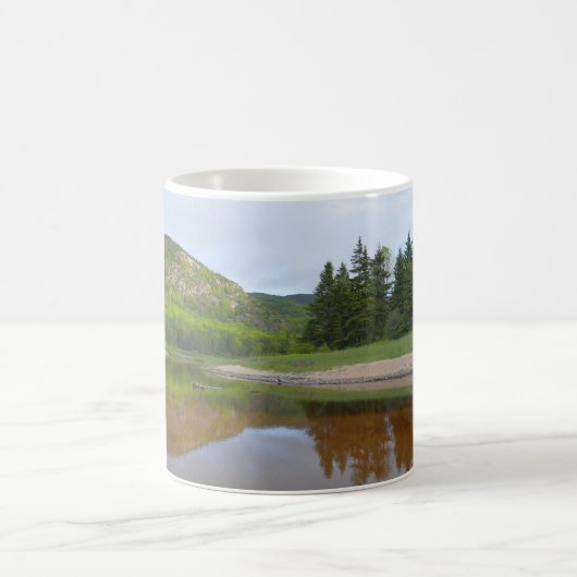 Große Kopfbesinnung am Sandstrand Kaffeetasse (Mittel)