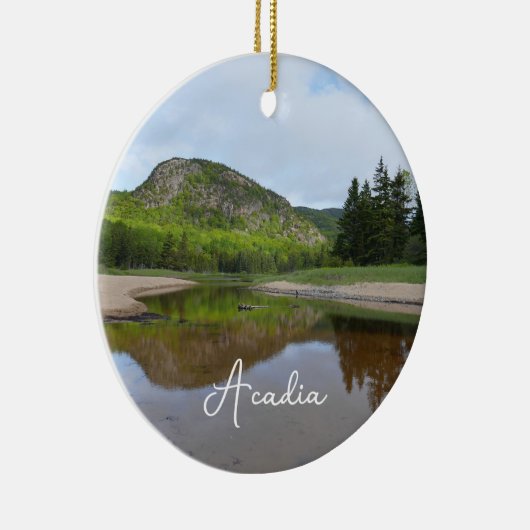 Große Kopfbesinnung am Sandstrand Keramik Ornament (Rechts)