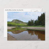 Große Kopfbesinnung am Sandstrand Postkarte (Vorne/Hinten)