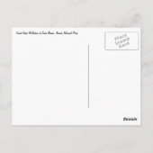 Große Kopfbesinnung am Sandstrand Postkarte (Rückseite)