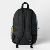 Große Kopfkröte blau Bedruckter Rucksack (Rückseite)