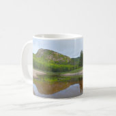 Große Kopfreflexion am Sandstrand Kaffeetasse (Vorderseite Links)