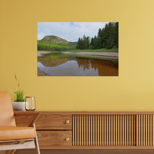 Große Kopfreflexion am Sandstrand Poster (Wohnzimmer 2)