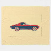 Große Korvette-Decke Fleecedecke (Vorderseite (Horizontal))