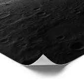 Große Krater auf dem Planeten Merkur Poster (Ecke)