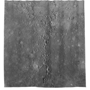 Große Krater-Oberflächenmond-Planet Duschvorhang