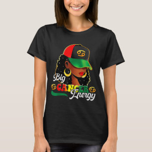 Große Krebs Energie Schwarze Frauen Afro Mädchen A T-Shirt