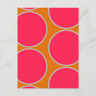 Große Kreise Abstrakte Design-Postkarte Postkarte