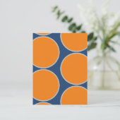 Große Kreise Abstrakte Design-Postkarte Postkarte (Stehend Vorderseite)