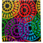 Große Kreise Duschvorhang (Vorderseite)