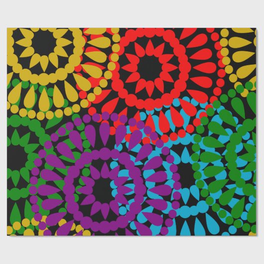 Große Kreise Geschenkpapier (Flach)