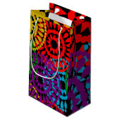 Große Kreise Kleine Geschenktüte (Rückseite Schrägansicht)