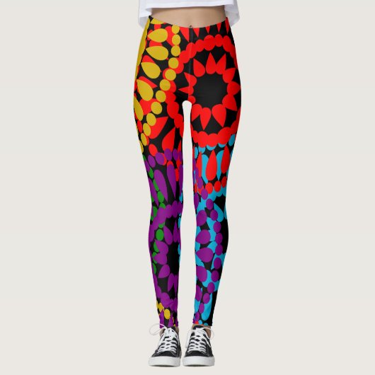 Große Kreise Leggings (Vorderseite)