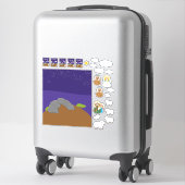 Große Krippensticker Aufkleber (Koffer)