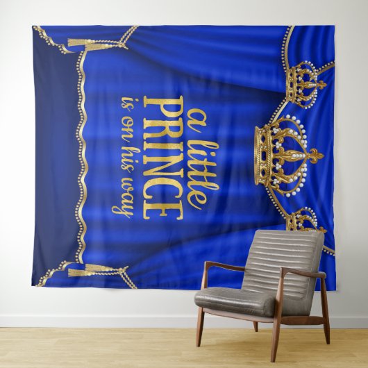 Große Kronendusche im Hintergrund Wandteppich (Beispiel (Horizontal))