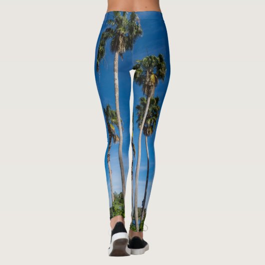 Große Krümmungspalmen Leggings (Rückseite)